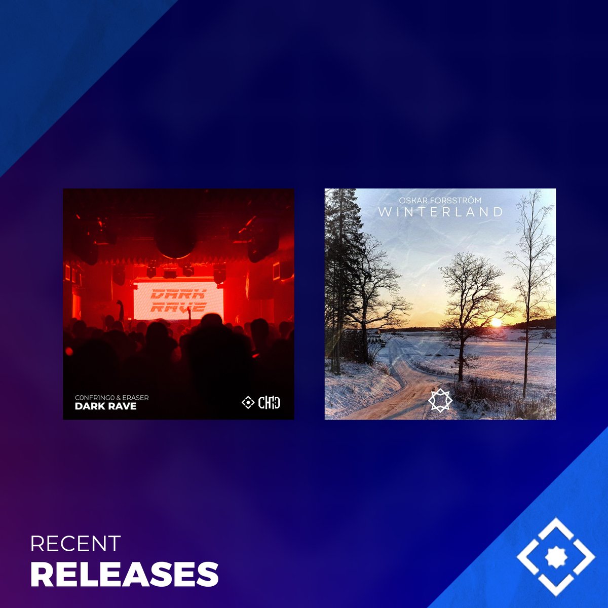 2 weeks ago, we collabed with CHRDSTRCK again! <a href="/C0NFR1NG0/">C0NFR1NG0</a> &amp; @Eraser_8324_ make a debut on Quadron with their newest single DARK RAVE!

Last Friday, Oskar Forsström (@OfficialAmnis) retuns on the Octadron sublabel with another vibe. WINTERLAND is out now!

Out on all platforms!