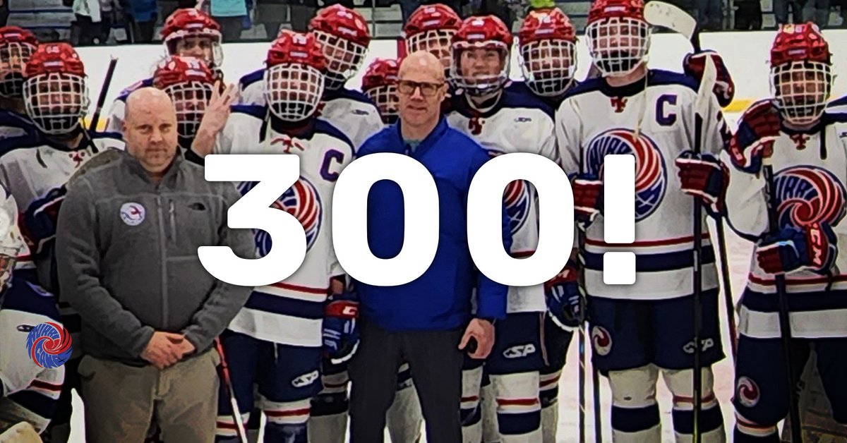 Congratulations to coach Todd Bebeau for earning his 300th career victory tonight.  On behalf of the entire Hurricane hockey community we wish you a heartfelt congratulations on this incredible accomplishment and a huge thank you for everything you do.
