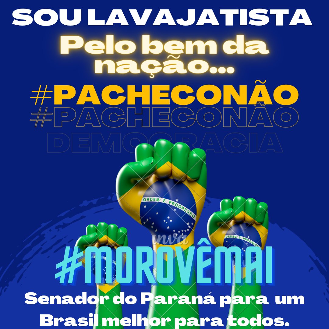 PesquisasSandro's tweet photo. Bom dia 🇧🇷🔰Ⓜ️
Contra tudo, contra todos...
#MoroVêmAi
Oposição consciente e inteligente...
A reconstrução da verdadeira direita nascida do berço da lava jato, que nunca se desviou do combate a corrupção e nem se ajoelhou ao sistema...
Pelo bem da nação 🇧🇷🔰Ⓜ️
#PachecoNão https://t.co/IWnhKbQGMJ