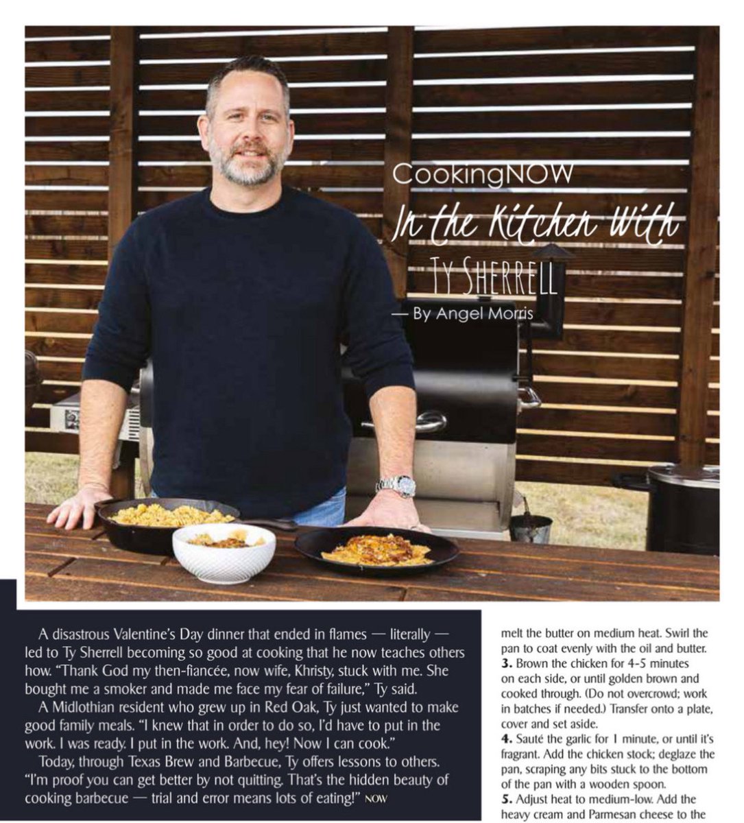 texasbrewbbq's tweet photo. Iβm in the February issue of #nowmagazine #midlothiantx and north #elliscounty editions. https://t.co/izqoyH3VM8