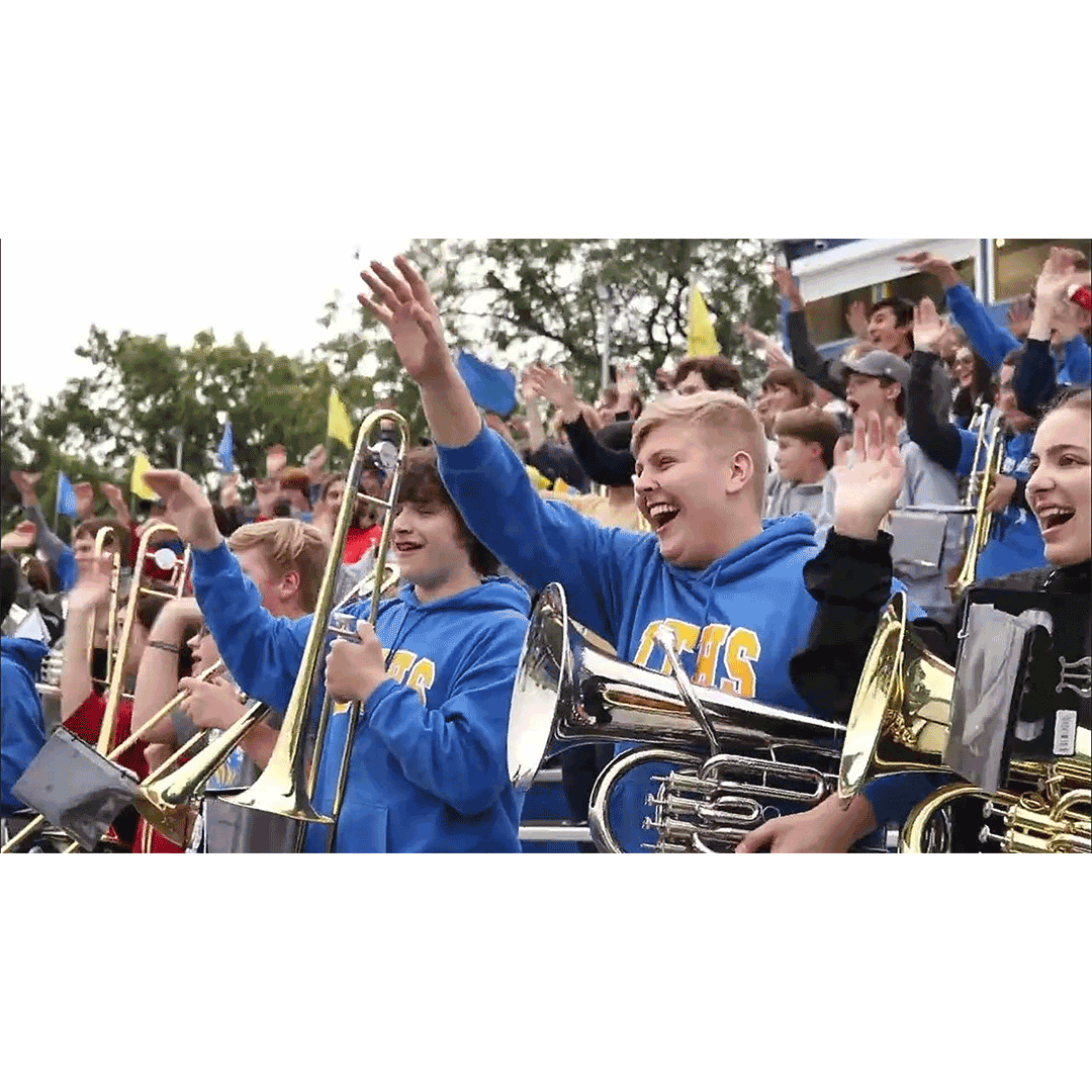 LTActivities's tweet photo. You can stop the voting; we already have a winner! 🏆 For your consideration, @Lyons_Township_Television's submission for this year's @IHSA_IL #StudentSectionShowdown: https://t.co/jtGkwhJm3E #WeAreLT #JustPickTwo https://t.co/Vg3EHaVz8i