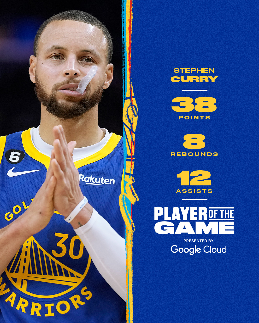 Golden State Warriors on Twitter "Second straight 3010 game for 3⃣0⃣ googlecloud Player of