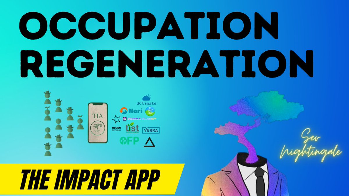 tmoindustries's tweet photo. "let's make regeneration an occupation where anyone can make a living healing our planet and restoring ecosystems"
loved learning more about The Impact App (TIA) from @EcoLabsDAO with @SevNightingale
#gitcoinClimate #gitcoinAlpha
https://t.co/VVU2LGDrNA https://t.co/naRlAVGjGx
