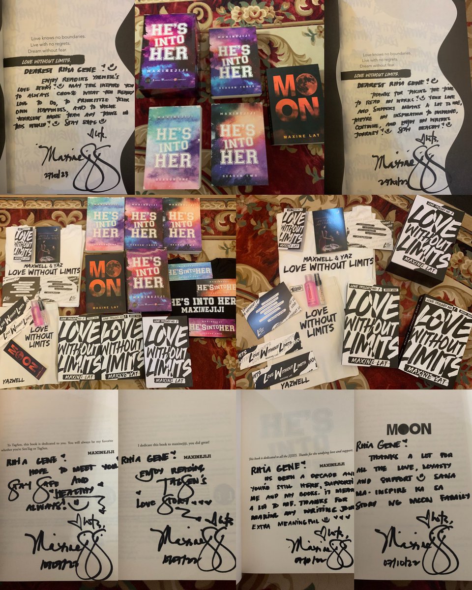 Andito na!! Wahh!! Ang ganda!! I’m crying😭 

Thankyou so much Ate <a href="/maxinejiji/">Maxine Lat ✨</a> especially sa dedication message! Iloveyou🤍 Thank you <a href="/JOSXpress/">JOS XPRESS 🖤</a> bilis ma ship. 

<a href="/maxinejijiesOFC/">MAXINEJIJI STORIES OFFICIAL</a> | <a href="/hesintoher/">HE'S INTO HER OFFICIAL 💎</a> 
#Maxinejijistories #HesIntoHer #TagSen #YazWell | <a href="/lovetrilogyOFC/">LOVE TRILOGY OFFICIAL 🖤🤍</a> 
#lovewithoutlimits