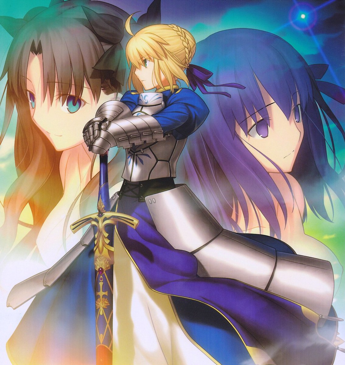 アルトリア・ペンドラゴン ,間桐桜 ,遠坂凛 「Congratulations to the original Fate/Sta」|Karsのイラスト