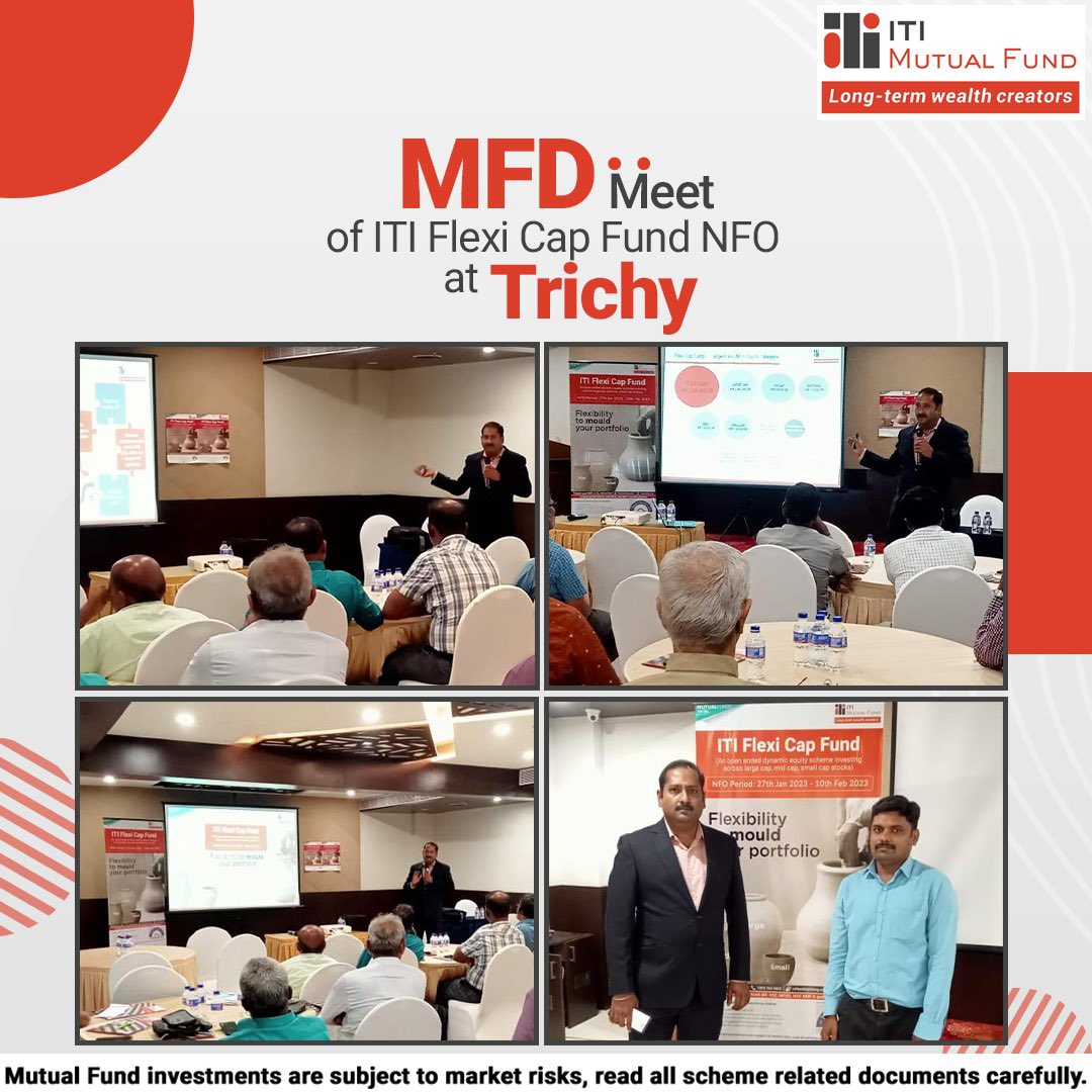 itimutualfund's tweet photo. A big thank you for all the partners who were a part of the MFD Meet in Trichy! Your support and trust means a lot to us ! #ITIMutualFund #MFDMeet #LongTermWealthCreators https://t.co/bYf1fFSP5B