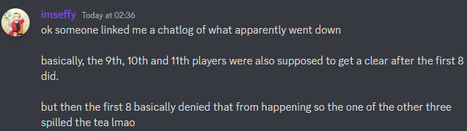 CrownMemoir's tweet photo. @ArtharsFF14 i think the hardest part to swallow is they claimed it as the w1st, if they just stay quiet it would be not as bad as this.Them being JP players is just icing on the cake
&amp;treat your homies well,coz apparently they got leaked because they refuse to help the extras got their clear https://t.co/trOupNhRzg