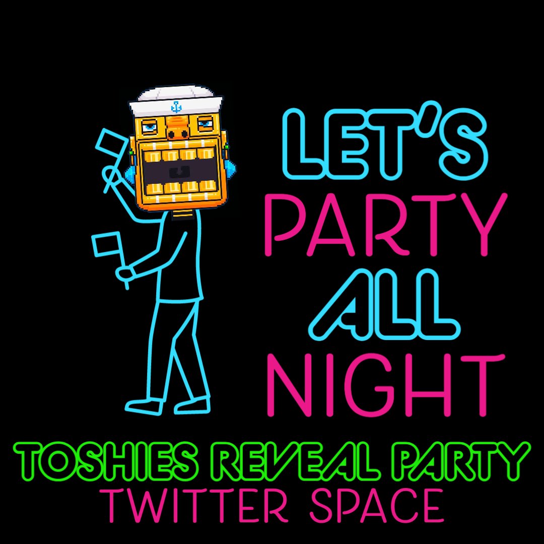 ToshiesByChuck's tweet photo. JOIN US!!

1/31- 4pm CET 7am PST

TOSHIES Reveal Party Twitter Space! 🔥
Who has the longest TOOOOOOTTHHHH! 
🦷🦷🦷🦷🦷🦷🦷🦷

Come VIBE with us as we watch the ART reveal
LIVE on @opensea and show us YOUR LONGEST 
#TOOOTH!

https://t.co/gnYPwxYEI8 https://t.co/HPPeblsMQB