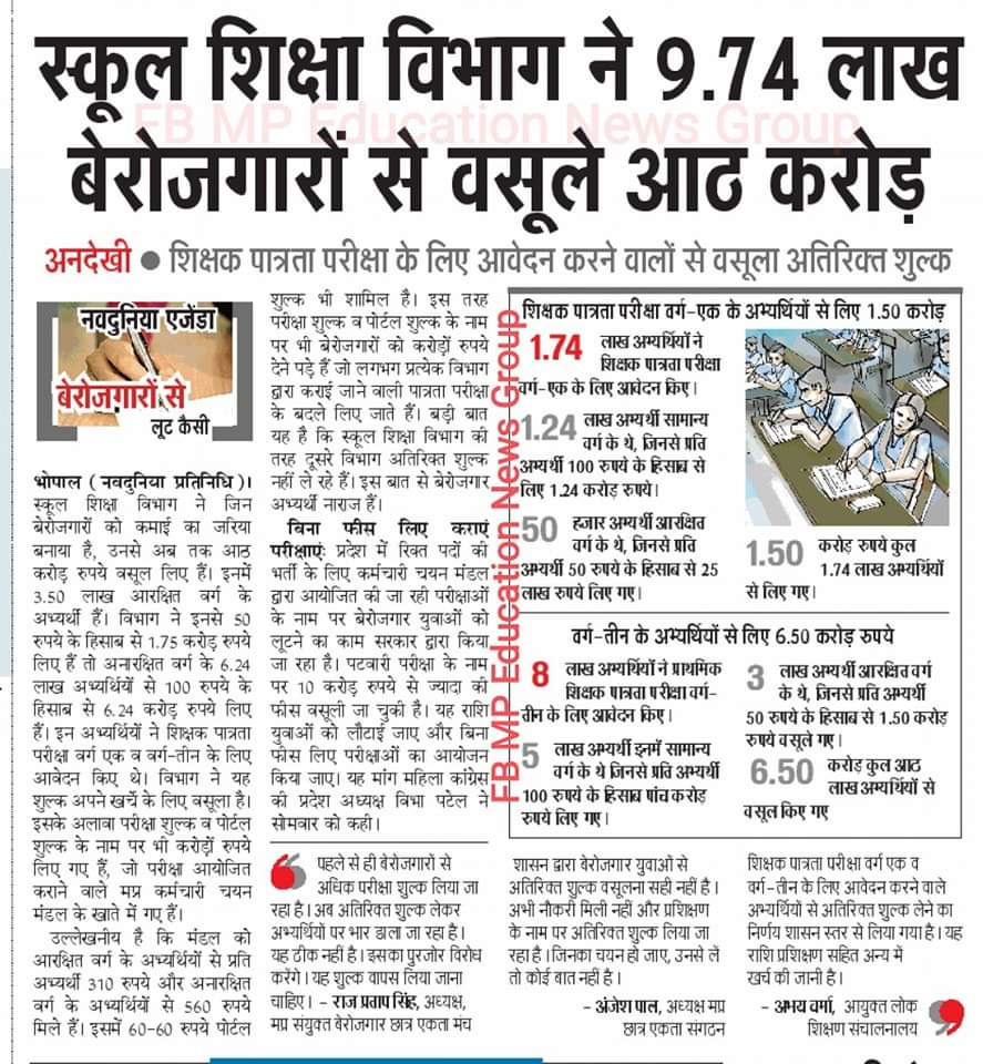 प्राथमिक शिक्षक भर्ती सैकेंड काउंसलिंग 51000पद वृद्धि करके ही हों वरना युवाओं तैयार हो जाओ BJP मुक्त मध्यप्रदेश बनाने

<a href="/ChouhanShivraj/">Shivraj Singh Chouhan</a> <a href="/Indersinghsjp/">इन्दरसिंह परमार</a> <a href="/vdsharmabjp/">VD Sharma</a> <a href="/schooledump/">School Education Department, MP</a> <a href="/MPTakOfficial/">MP Tak</a> <a href="/MPTakOfficial/">MP Tak</a> <a href="/OfficeOfKNath/">Kamal Nath</a> <a href="/nstomar/">Narendra Singh Tomar</a> #51000_प्राथमिक_शिक्षक_वर्ग_3
#51000_MPTET_VARG_3