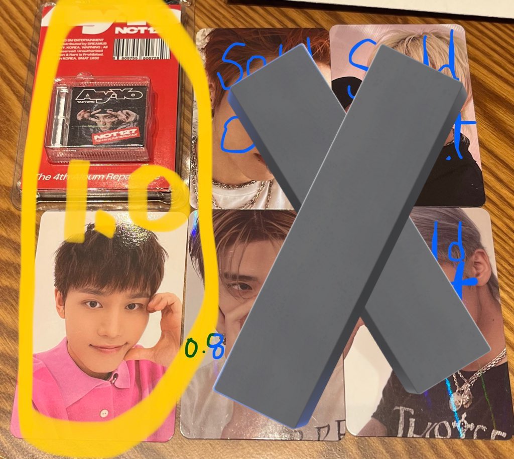 dideh802dideh's tweet photo. NCT 엔시티 에이요 스미니 슴미니 태용 태일 본품 양도합니다
준등기 포함 1.1
본품0.7 포카0.4 개별 양도 가능
디엠주세요~
우편 준등기 반택 가능

값싼 포카 양도 교환 엔시티 태일 쟈니 유타 태용 도영 재현 정우 마크 해찬 https://t.co/kCKqq0IIyN