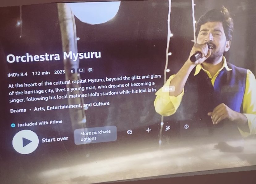 madhudaithota's tweet photo. Watched this gem of a film last night. @PoornaMysore @Raghu_Dixit #sunilmysuru #dileepraj loved every bit of #OrchestraMysuru https://t.co/cAyGSO0Gb7