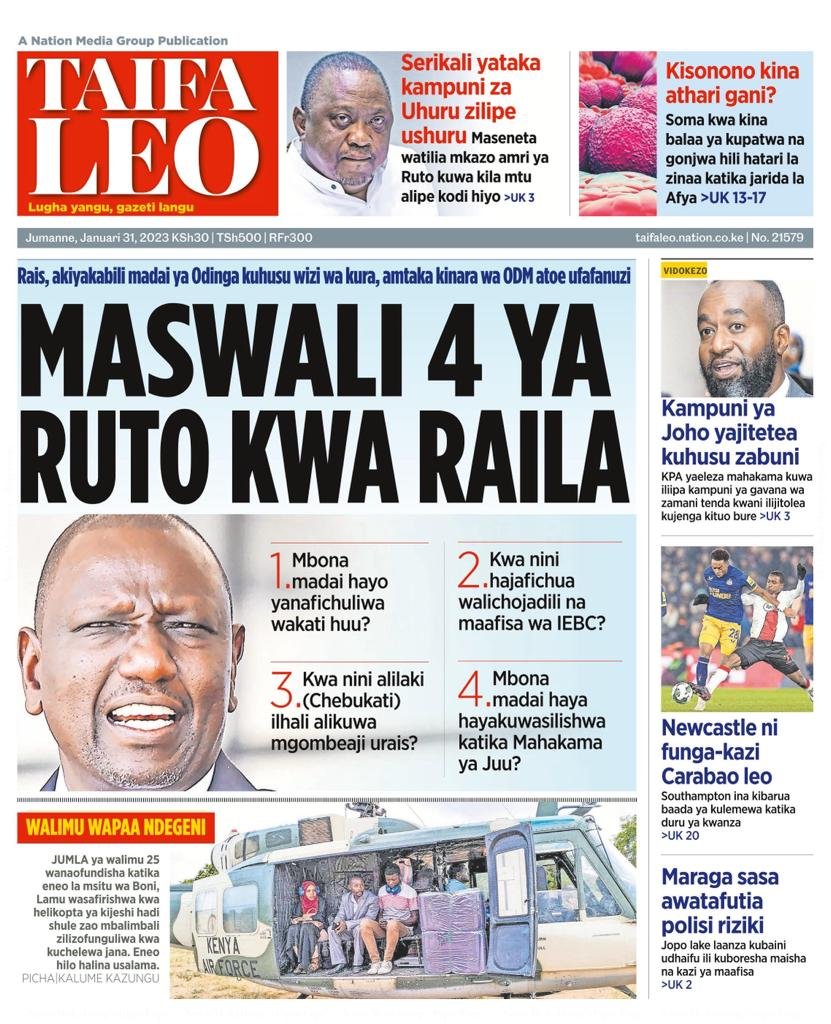 Captain Kipkorir 🇰🇪 on Twitter "Good morning Kenyans. Follow me for