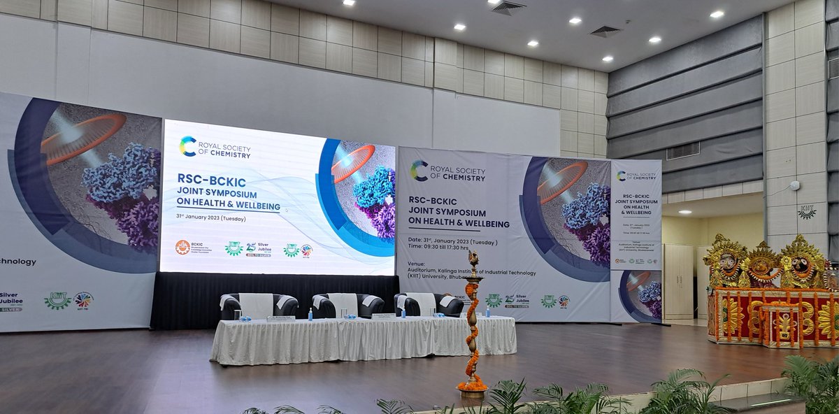 An exciting day ahead discussing #Chemistry contributions to #healthandwellbeing with a great line of speakers from India and UK <a href="/RoySocChem/">Royal Society of Chemistry</a> <a href="/ChemResSocIndia/">Chemical Research Society of India (CRSI)</a> <a href="/KIITUniversity/">KIIT - Kalinga Institute of Industrial Technology</a>