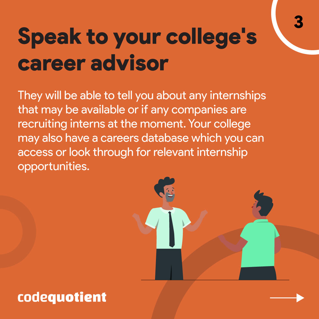 CodeQuotient's tweet image. Landing your dream IT internship in 2023 doesn't have to be a daunting task! Use these tips to make your search easier.
#CodeQuotient #SuperCoder #SuperCodersProgram #Coding #Programming #IndustryTraining #JobReady #ITInternships