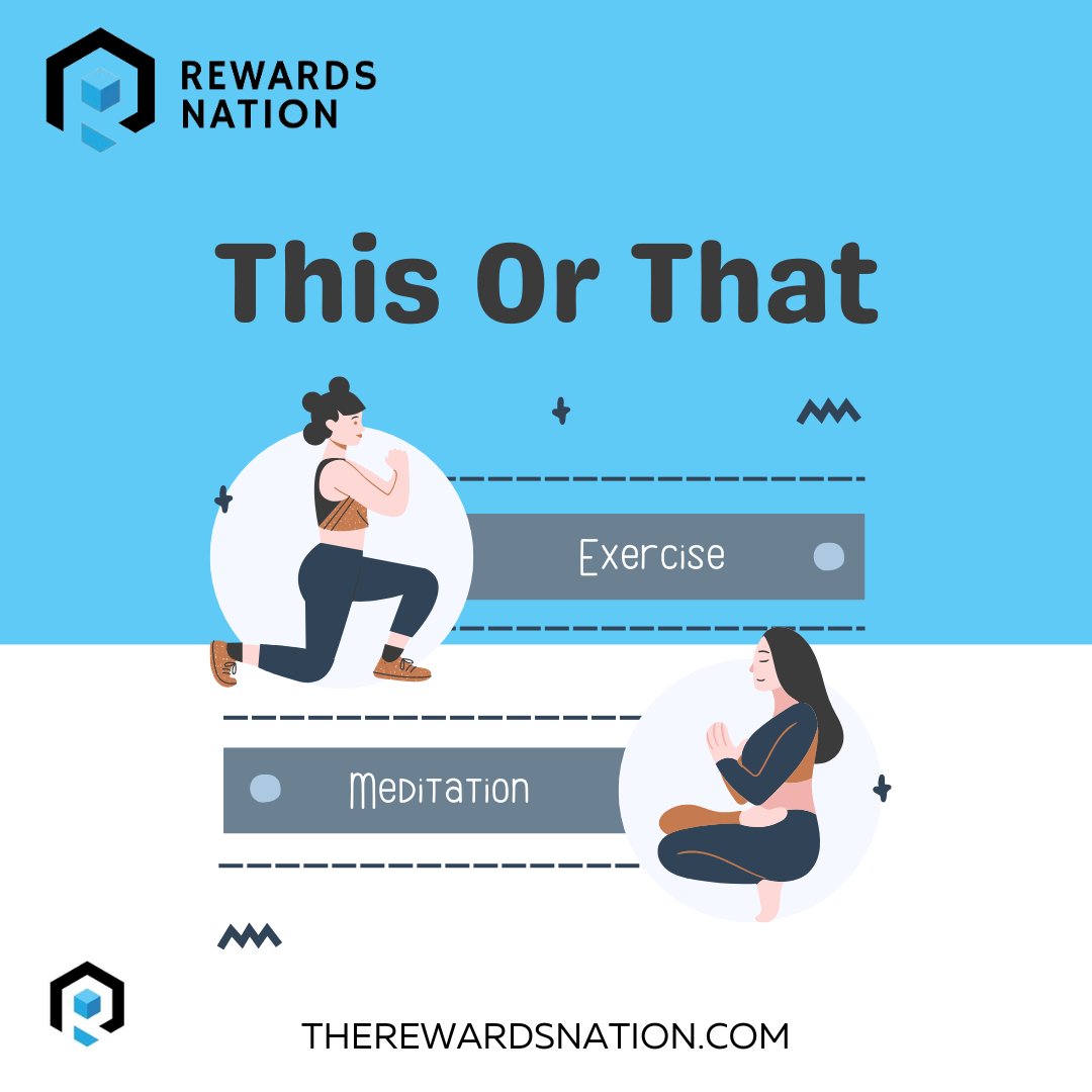 rewards_nation's tweet image. Which will give you relaxation when you are disturbed?

- Exercise
- Meditation
.
.
.
#therewardsnation #onlinesurvey #mindquiz #mindgame #meditation #relaxation #research