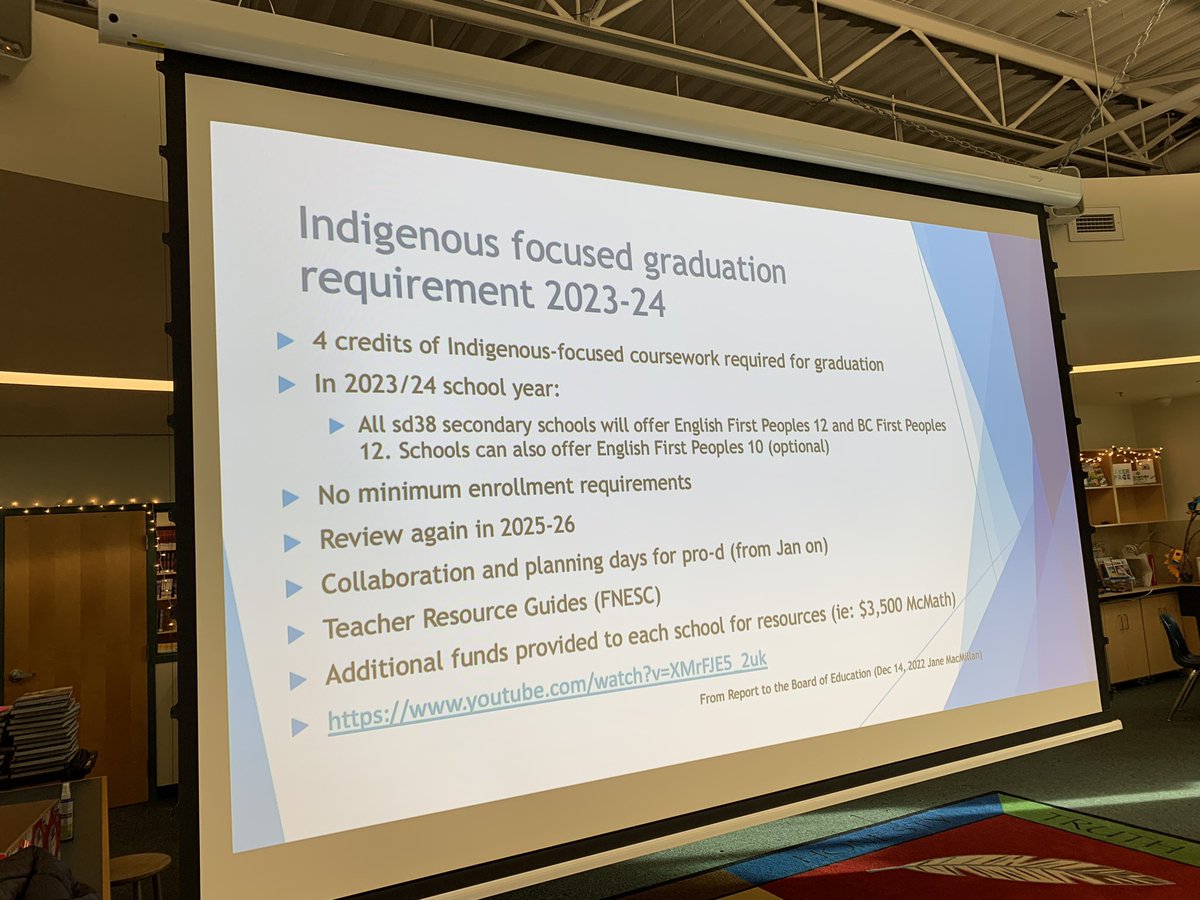 rebecarubi0's tweet image. We covered so much in today’s Secondary TL/LT pro-d! How can libraries support the Indigenous Focused Graduation Requirement? #rtla38 #sd38learn