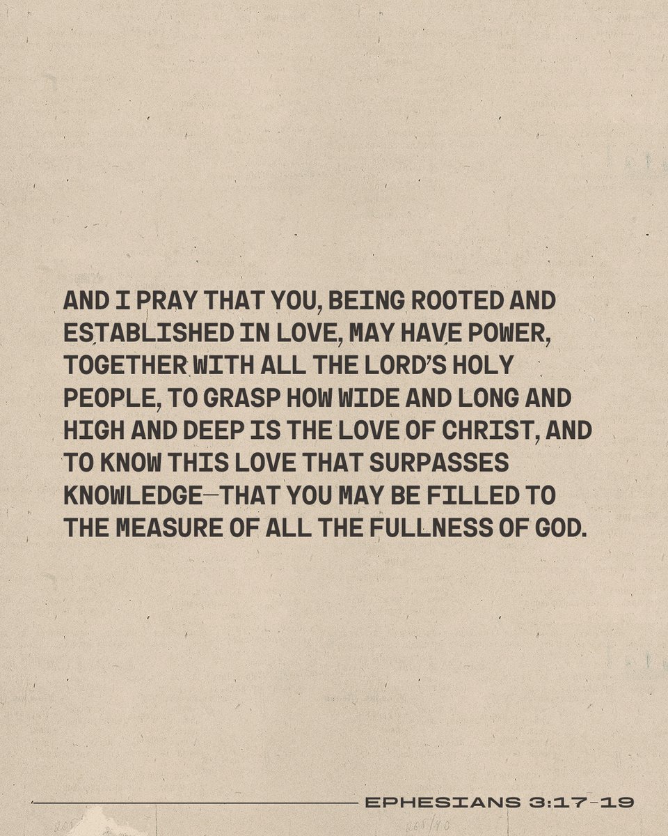 Rooted in love, filled to the measure of all the fullness of GOD. 💛 We're so grateful for this love that surpasses all of our understanding & meets our every need. #Jesus #worship #thegreatestlove