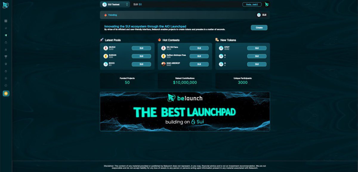 BeLaunch_'s tweet photo. 3000 unique participants joined just after 4 hours 🚀

Join #BeLaunch testnet: https://t.co/gkwVHMxitN 

2 co-host: @SuiEcosystem @SuiInsights 

#BeLaunch #Testnet #Sui https://t.co/1LCJuhpUN3