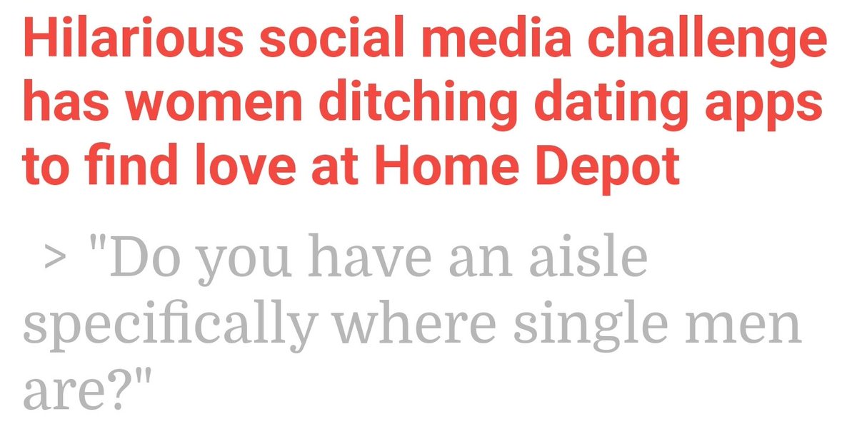 BoneKnightmare's tweet photo. #NewChallengeAlert
Single women are ditching the clubs & church to find love in wait for it......
@HomeDepot & @Lowes
Why? If a man is in a store on the lumber isle he either A owns a house or B is a contractor. Either way he has something๐๐๐๐๐ #HomeDepot #Lowes https://t.co/Ngw9Cx4sUc
