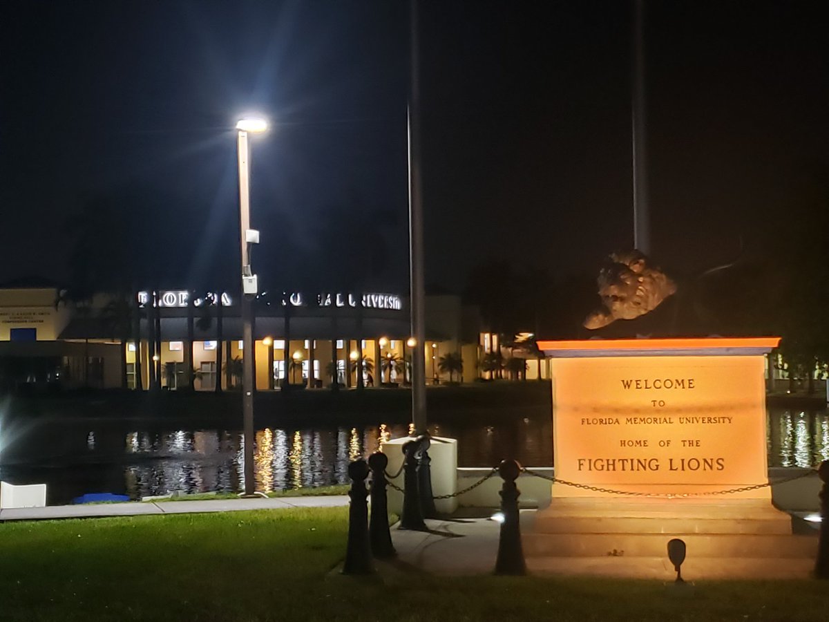 Night views Florida Memorial University!!!