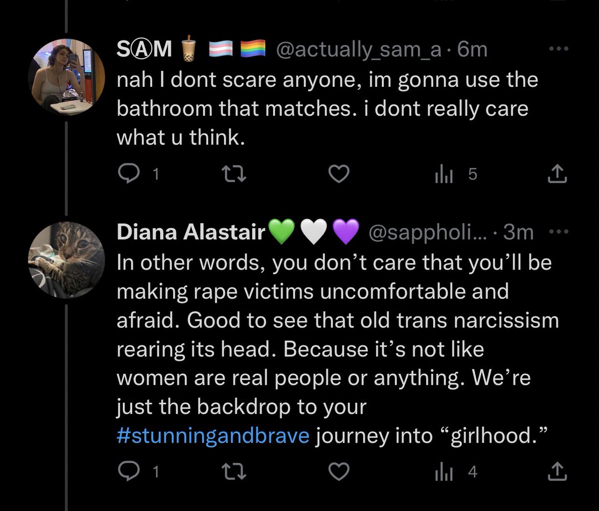 sappholives83's tweet photo. They really do think that they’re the only people on earth who matter. #TransWomenAreConMen #TransHypocrisy #womanface https://t.co/bXUkbZENwR