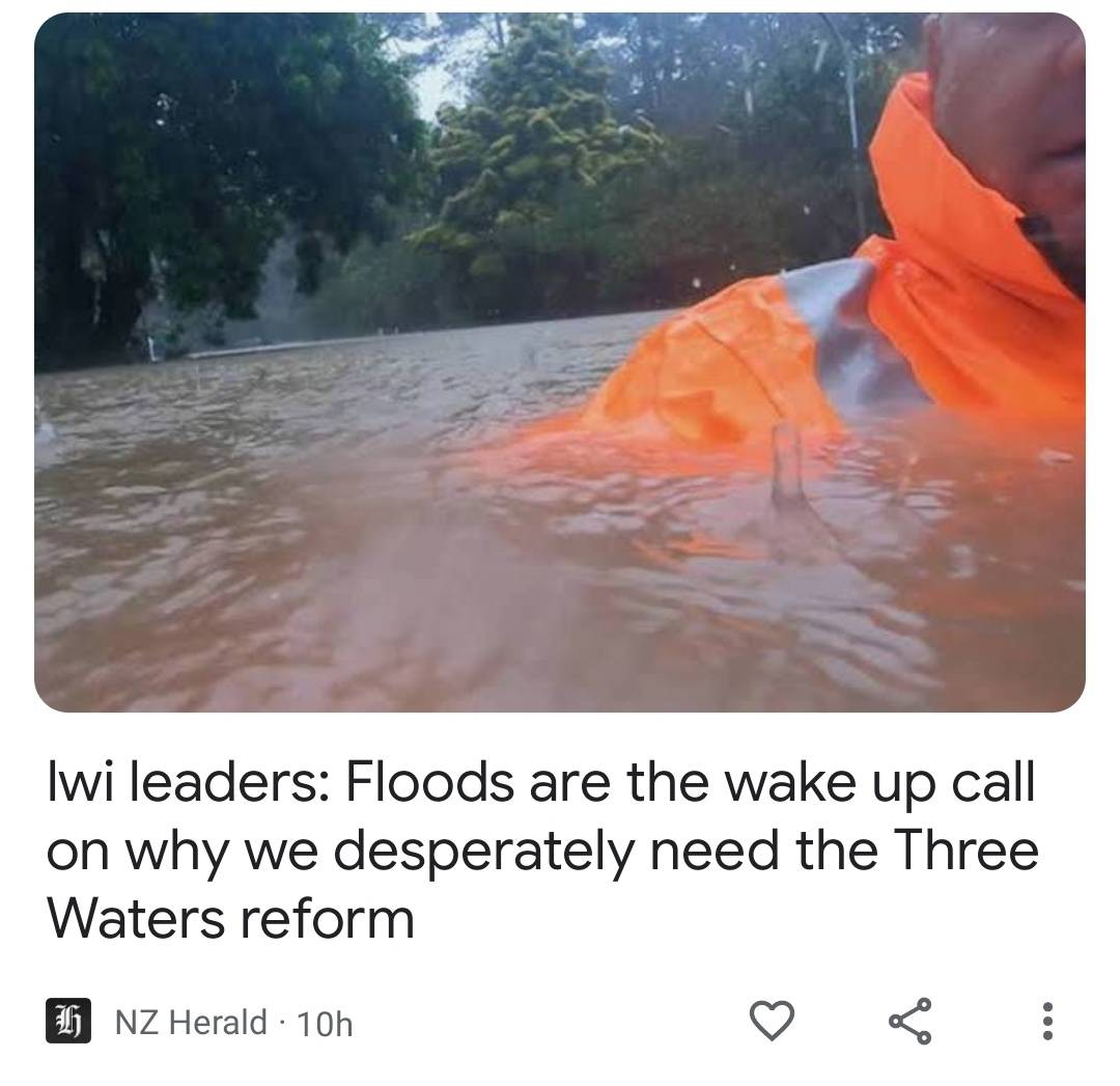 mcreefa's tweet image. bloody hell, the flooding in Auckland is
-the mayor's fault
-climate changes fault
-we don't have 3 waters' fault
#3waters #Aucklandfloods
#woketionary

these without looking, I bet there is a dozen