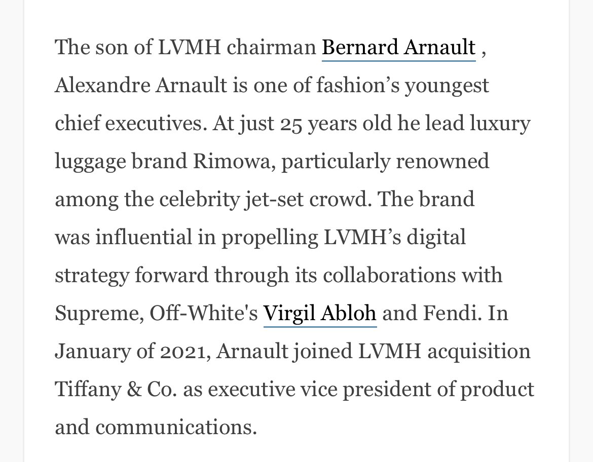 mitchmparker's tweet photo. This is straight from the Alexandre Arnault playbook. Wherever he goes, hypebeast ideas show up shortly after. https://t.co/TVIaeN0spB