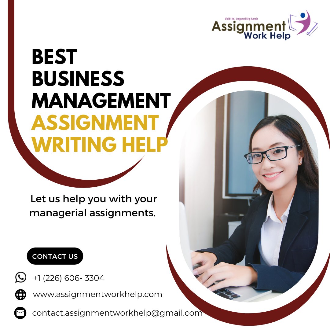 AWorkhelp's tweet image. Best Business Management Assignment Writing Help- Assignment Work Help
Email us on: contact.assignmentworkhelp@gmail.com
WhatsApp:- +1 (226) 606 3304
#onlineassignment #assignmentservice #domyhomeworkforme #homeworkhelp #assignmentforstudents #assignmentworkhelp