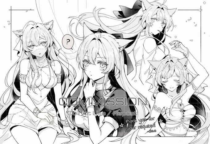[COMM] sketch page commission for this batch! thank you again😊😊💮 