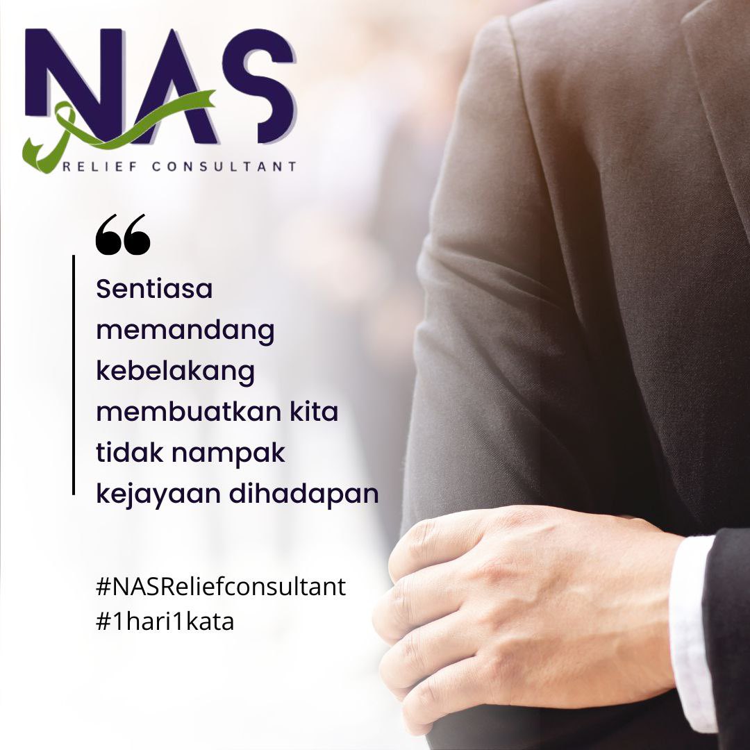 NasRelief's tweet photo. Masa depanmu tidak memerlukan pemberat tambahan. Tinggalkan segalanya pahit silammu menjadi pengajaran yang bermakna. 

#NasReliefconsultant #1hari1kata
#mesrakaunselor #beyourself #loveyourselffirst #counsellingservices #counsellors #CariBahagia #yangterbaikbagimu #nasrelief https://t.co/FHXdC8Ahnk