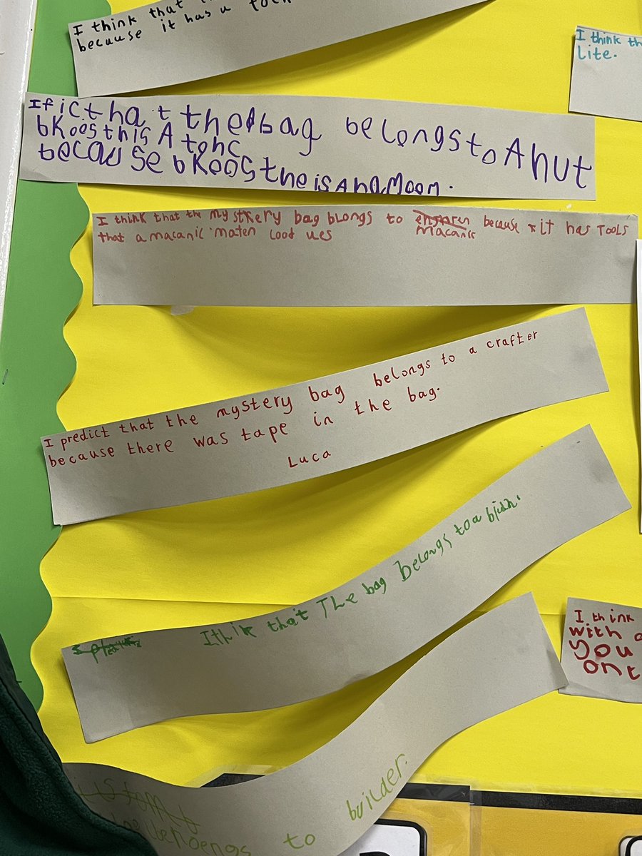 RichmondPri's tweet image. Year two have been making predictions about what might happen in their class text based on clues in the classroom #creativewriting #learningwithapurpose #Challenge #teamwork @S_E_C_A_T