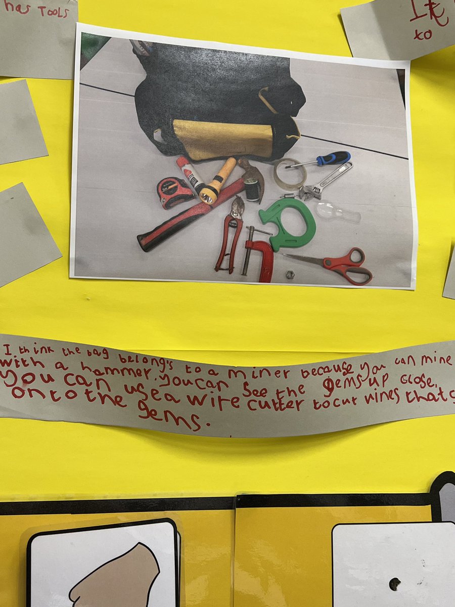 RichmondPri's tweet image. Year two have been making predictions about what might happen in their class text based on clues in the classroom #creativewriting #learningwithapurpose #Challenge #teamwork @S_E_C_A_T