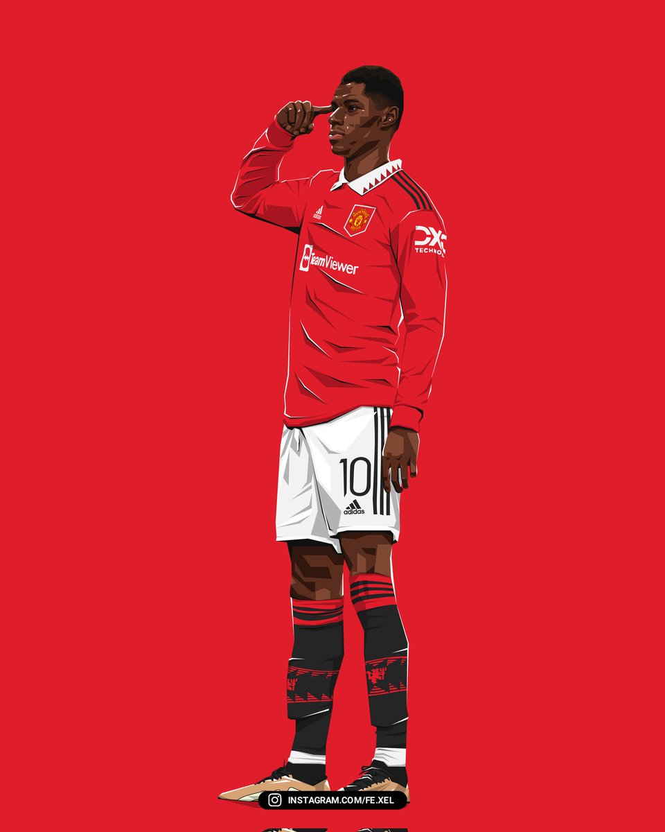Fexel Artworks on Twitter "Like Manchester, Rashford is RED🔴 . Entered