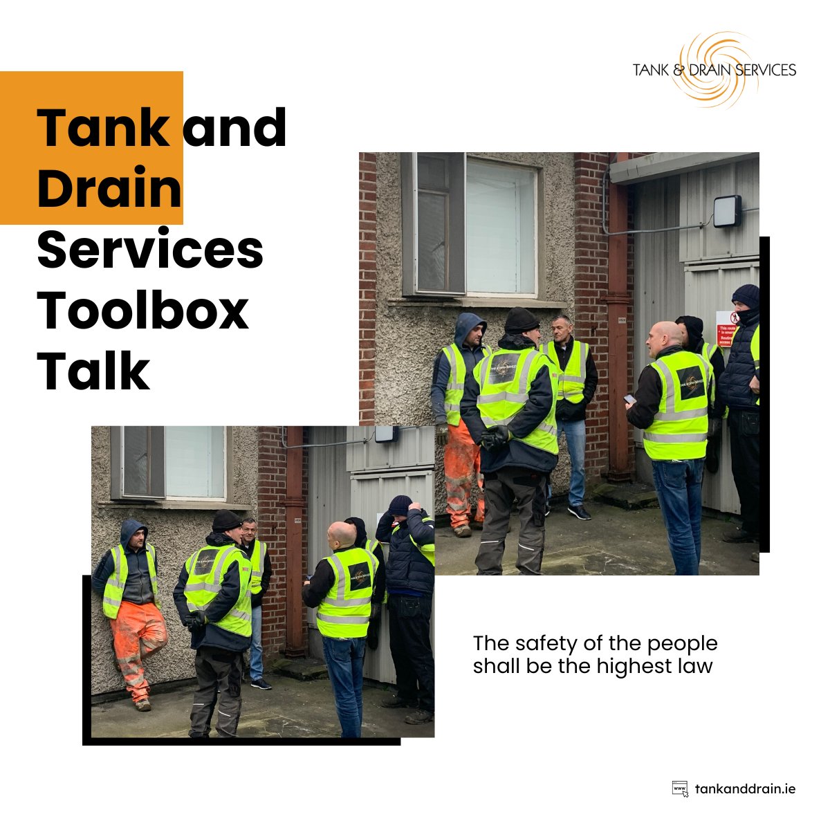 Our monthly toolbox talks are to refresh our staff's knowledge at the start of the work day with safety at the forefront of everyone’s minds. 

#toolboxtalk #tankanddrainservices #safety #safetyfirst