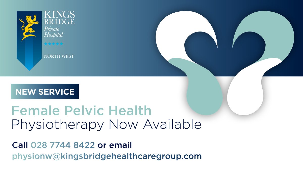 #NewService - #PelvicHealthPhysiotherapy at #KingsbridgeNorthWest will offer bespoke  assessments & rehab plans for patients pre/post  gynaecological surgery, patients suffering with urinary or bowel dysfunction or general pelvic floor weaknesses ➡ bit.ly/3RnXcfA