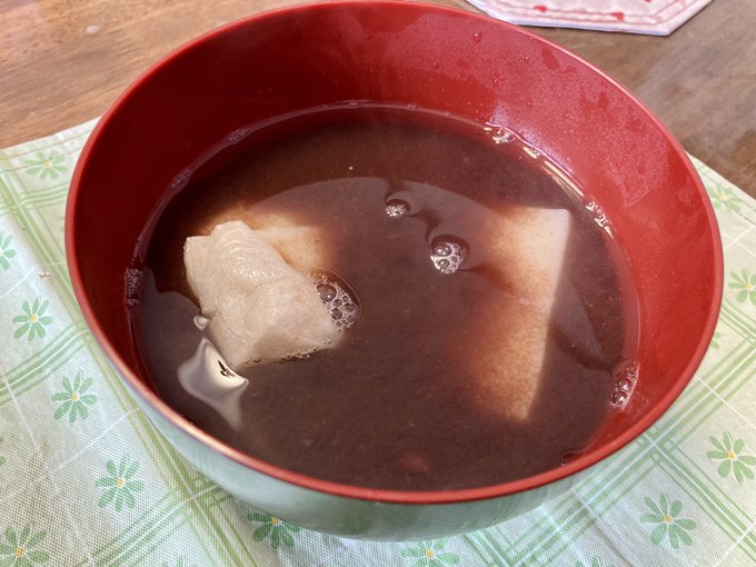 今シーズン初めてのおしるこを食べました 