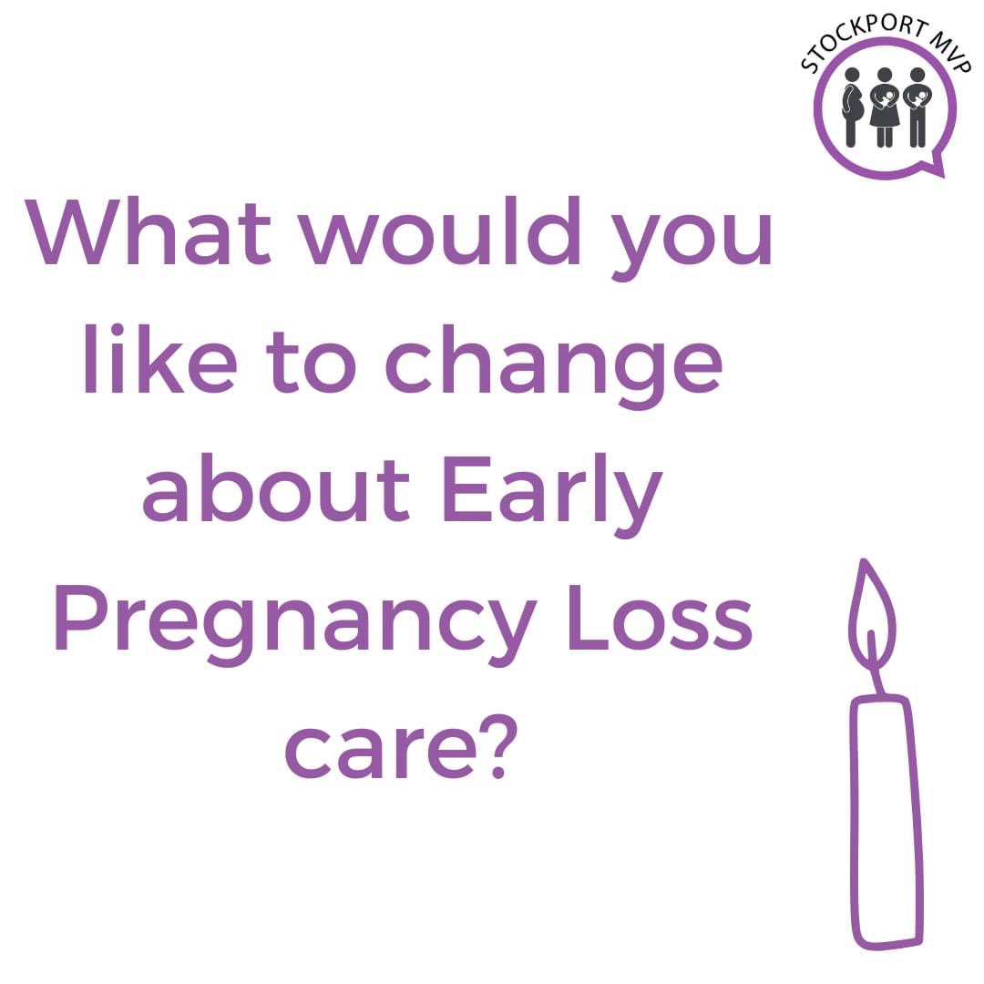 Stockport MVP (@stockportmvp) on Twitter photo Today’s the final day to complete the Early Pregnancy Loss survey. Stockport folk, shares would be appreciated.
Survey Link: surveymonkey.co.uk/r/FBH5R6L
Your feedback will ensure that the service focuses on what's right for those who need it. Today’s the final day to complete the Early Pregnancy Loss survey. Stockport folk, shares would be appreciated.
Survey Link: surveymonkey.co.uk/r/FBH5R6L
Your feedback will ensure that the service focuses on what's right for those who need it.