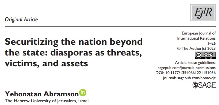 Yoni Abramson (@yoniabramson) on Twitter photo 📢 New publication alert!
I am happy to share that my recent article is now out in <a href="/EuroJournIR/">EJIR (European Journal of International Relations)</a> (and it's open access).
journals.sagepub.com/doi/10.1177/13…
A short thread below ⬇
<a href="/_ENMISA/">ENMISA</a> <a href="/ECPR_Migration/">ECPR SG Migration & Ethnicity</a> <a href="/MigCitizenAPSA/">APSA Migration & Citizenship Section</a> <a href="/TheorySectISA/">Theory Section</a> 📢 New publication alert!
I am happy to share that my recent article is now out in <a href="/EuroJournIR/">EJIR (European Journal of International Relations)</a> (and it's open access).
journals.sagepub.com/doi/10.1177/13…
A short thread below ⬇
<a href="/_ENMISA/">ENMISA</a> <a href="/ECPR_Migration/">ECPR SG Migration & Ethnicity</a> <a href="/MigCitizenAPSA/">APSA Migration & Citizenship Section</a> <a href="/TheorySectISA/">Theory Section</a>