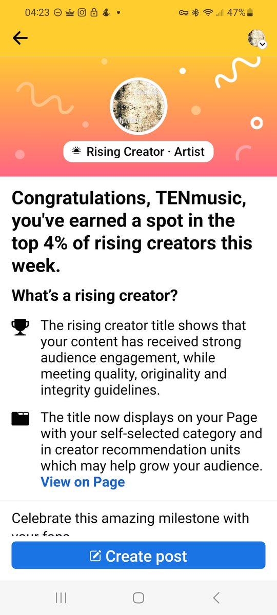 #risingcreator three weeks in a row. Thank you all.