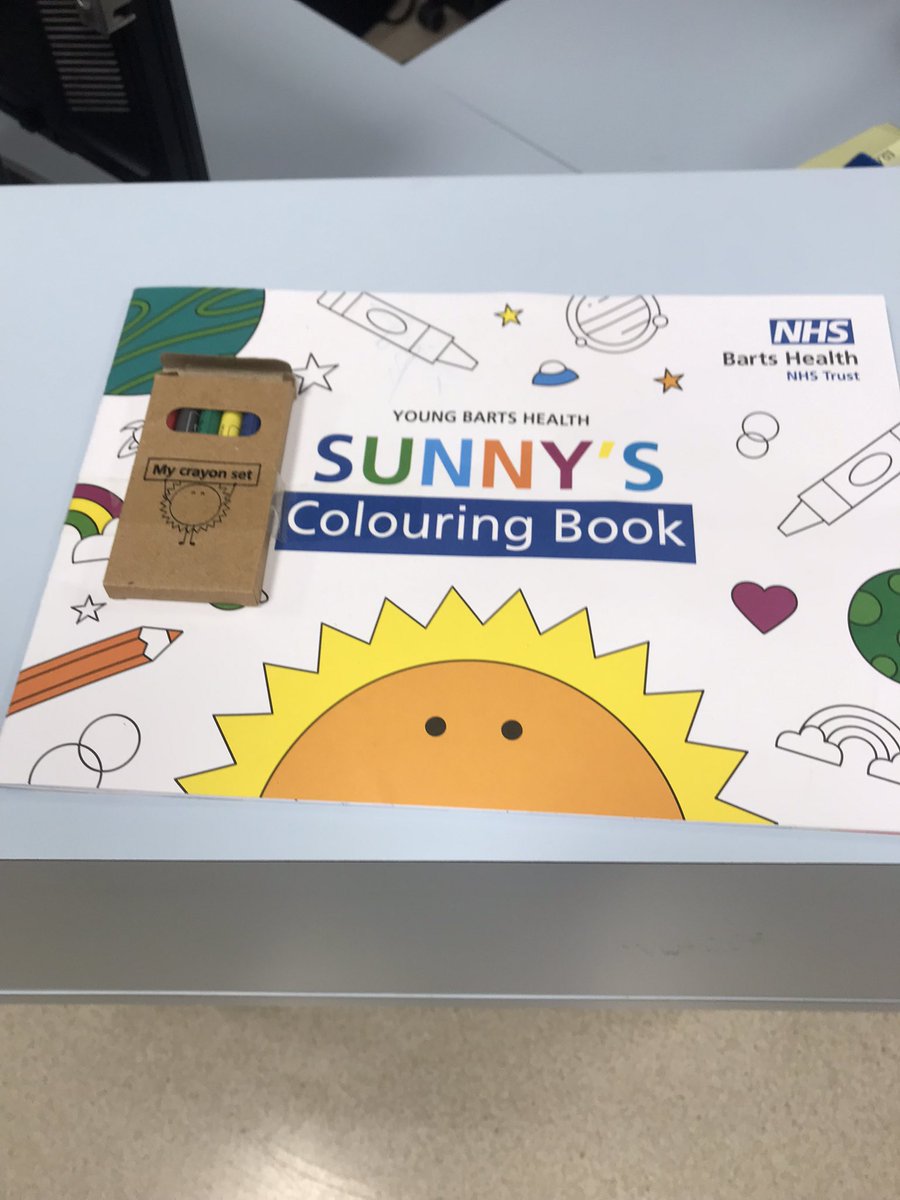 Thx for the invite @WhippsCrossHosp to chat about #HEEADSSSS <a href="/angel31uk/">angela exley</a> <a href="/Dr_Amutha/">Amutha Anpananthar</a> 👏. Also great to see these Sunny colouring books out and about 😊