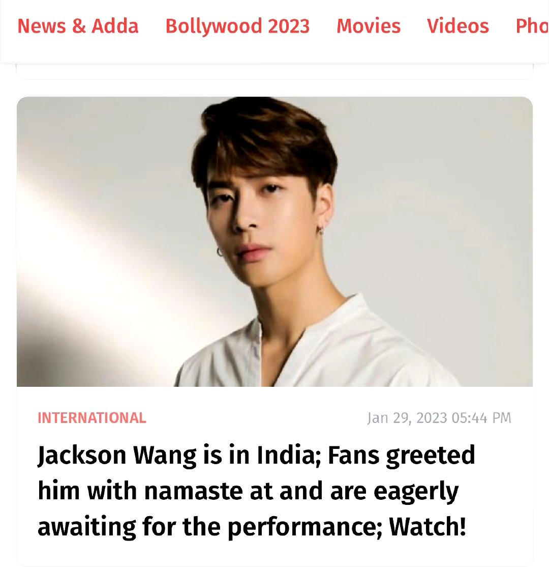 BollywoodMDB and The times of India report for Jackson news ❤️‍🔥🔥
BollywoodMDB cover top Bollywood news and built up by a professional team 
Jackson is popular in India 🥰
#jacksonwanginindia
#MAGICMAN
#JacksonWangWorldTour
#JacksonWang #MAGICMAN 
#王嘉尔 #잭슨 @JacksonWang852