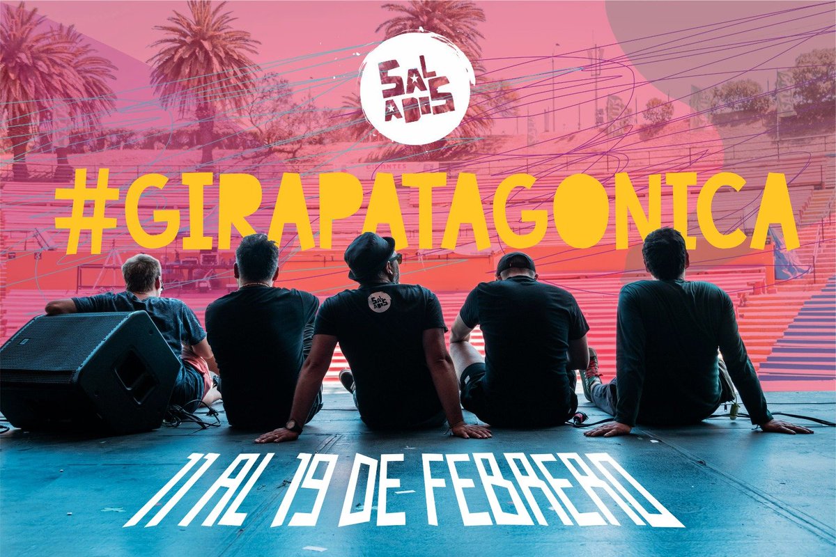 Saladosbanda's tweet photo. Se nos viene una hermosa gira por 🇦🇷. Vamos a llevar la fiesta de resistencia a la Patagonia.
🎸🎤🛳️✈️🧳
.
.
@seaproduce https://t.co/vHNzIdTR7D