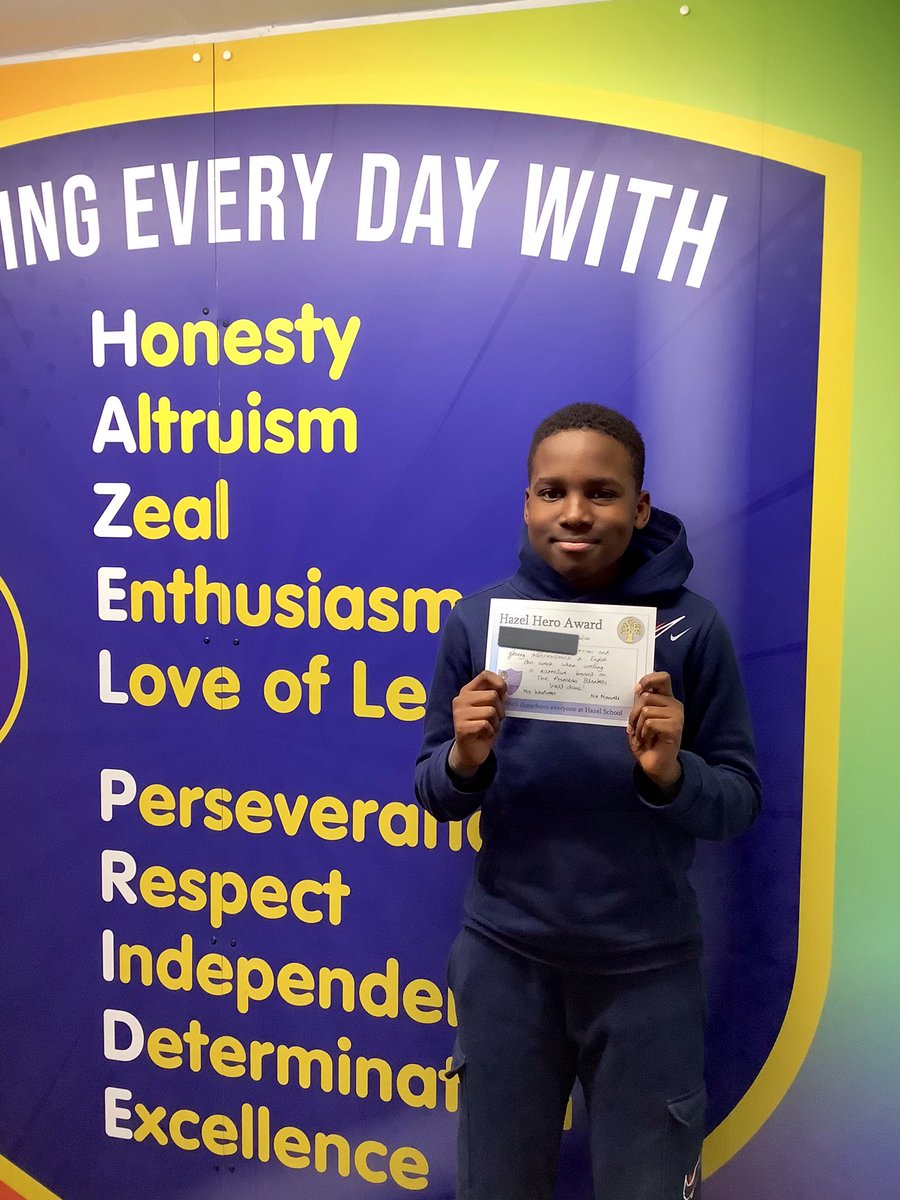 MrsMaxwellHCPS's tweet photo. Super proud of our Hazel Heroes - they’ve been demonstrating many of our Hazel Pride values throughout the week. Who will be recognised this Friday?… #HazelPride @HazelSchool @MrsWestwoodHCPS https://t.co/RGGEXFylZh