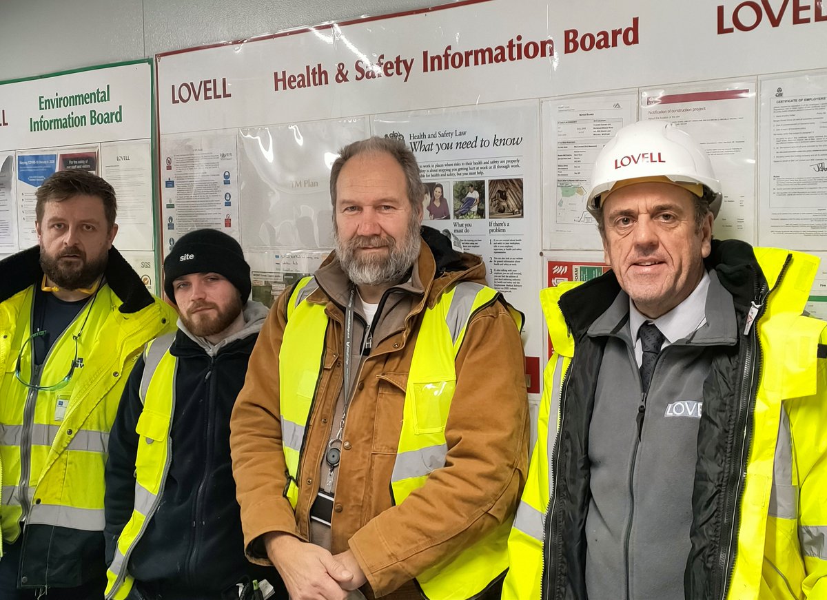 Lovell are delighted to accommodate two WHG apprentices who need to carry out certain carpentry tasks for them to complete their apprenticeship, here pictured with Senior Site Manager Craig Ingham. At our joint venture site with @walsallwhg Lockside in Walsall. @Lovell_UK