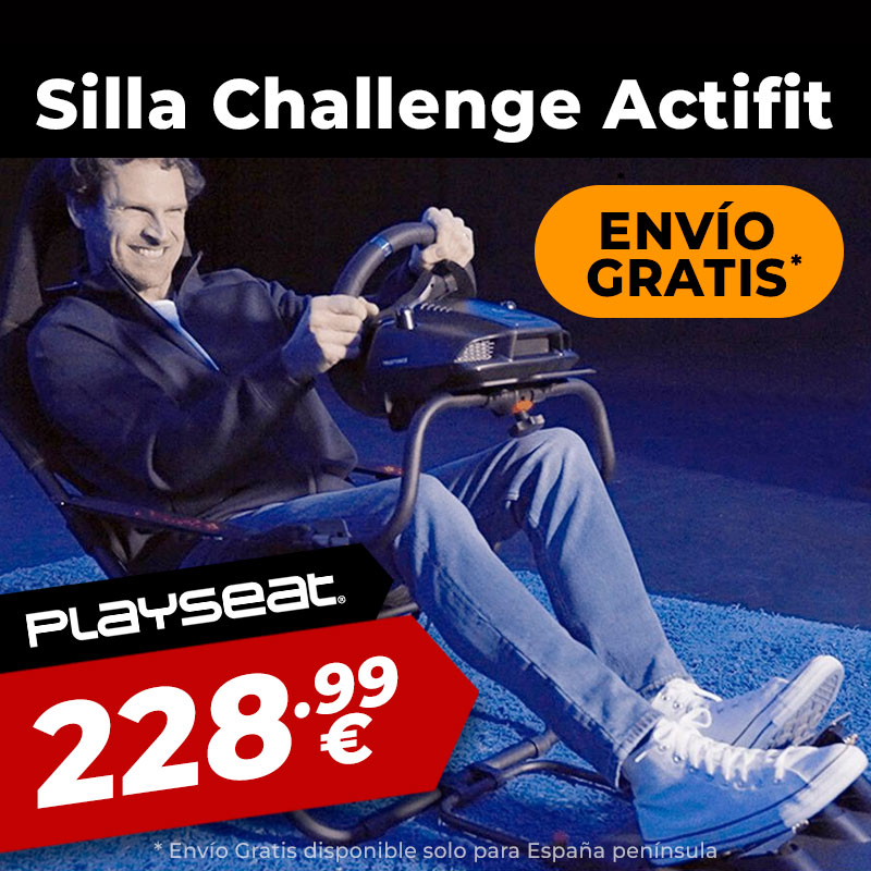 DiscoAzul's tweet image. #enviogratis 
Playseat Challenge Actifit Black (228,99€)

· Silla para volante y pedales
· Cómoda y estable
· Resistente y transpirable
· Fácil de montar y plegar

(Camiseta Gratis)

discoazul.com/asiento-challe…

#playseat #challenge #actifit  #PS5 #ps4 #xboxseries  #pc #discoazul