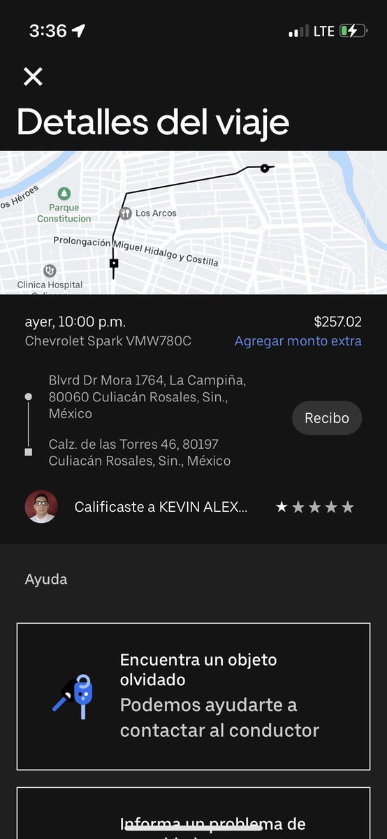 elhector97's tweet photo. Quiero reportar un uber que me cobro demás, al no contar con efectivo le pedí parar un momento en un banco de paso para sacar efectivo y cuando llegamos me cobro 110 que decía uber más 20 pesos extras no marcados,además que el viaje terminó y seguía en ruta no se donde @Uber_MEX https://t.co/O7xOXBdpov
