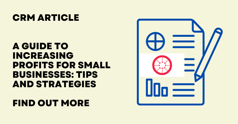 SmallBizCRM's tweet photo. There's no magic formula to increasing profits, but there are a few key strategies you can follow to start seeing results. Read our guide to learn more! https://t.co/PvoiwuCliE #CRM #profit #increasedprofits #CRMarticle https://t.co/ma8MsmBWHJ