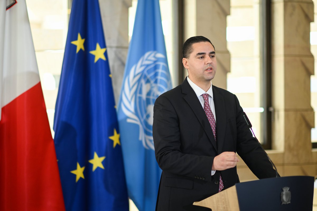 FM @MinisterIanBorg 🇲🇹 launched Malta’s priorities and programme of work for the Presidency of the United Nations Security Council 🇺🇳which starts tomorrow.