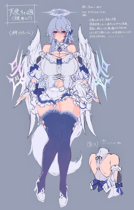 お久しぶりです。
現在ご依頼頂いているオリキャラの設定進捗です。
デザイン難しいね…。 