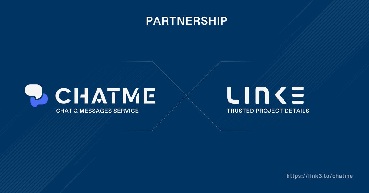 🔥 New partnership! <a href="/chatme_near/">ChatMe - NEAR Messenger</a> vs <a href="/link3to/">Link3</a>🚀

Official ChatMe page: link3.to/chatme

#NEAR #Blockchain #NEARProtocol